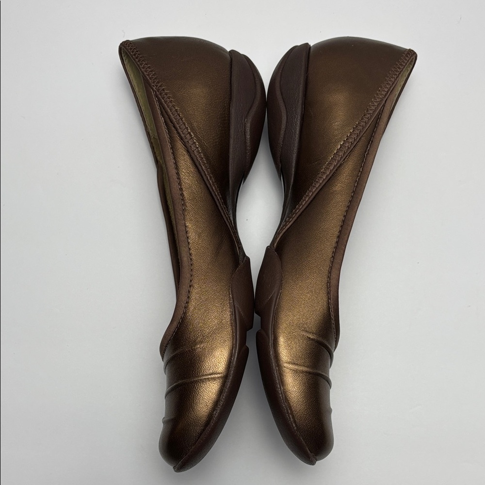Clarks Privo Women's 6.5 Metallic Bronze Ballet Flats #0266 - Picture 7 of 12